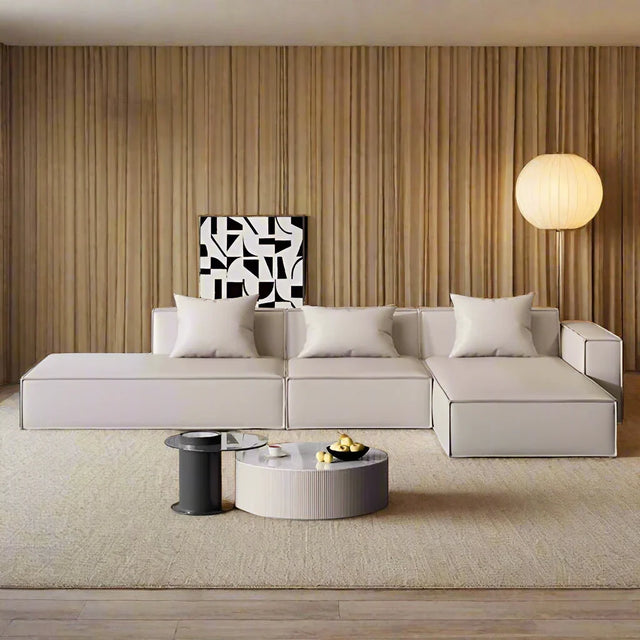 Tofu Minimalist Lounge Sofa Set - GraffitiWallArt