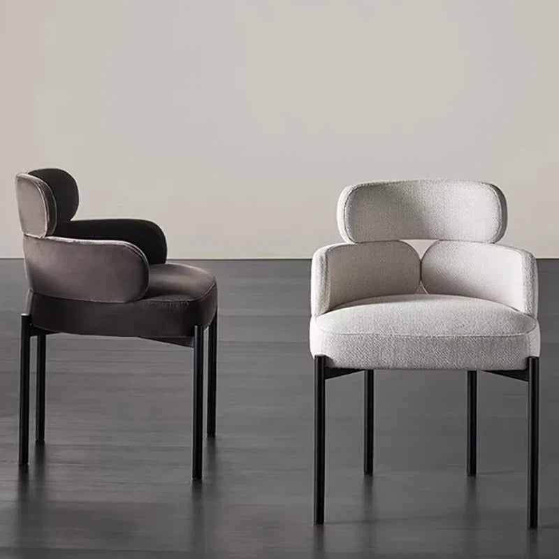 Boucle Minimalist Modern Dining Chair