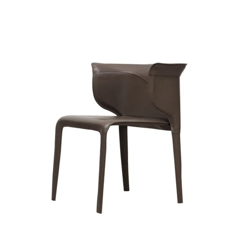 Italian Saddle Leather Luxury Dining Chair