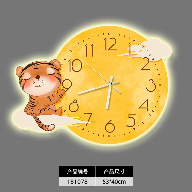 Horloge murale de dessin animé pour chambre d'enfant