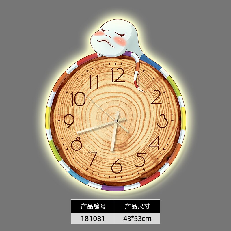 Horloge murale de dessin animé pour chambre d'enfant