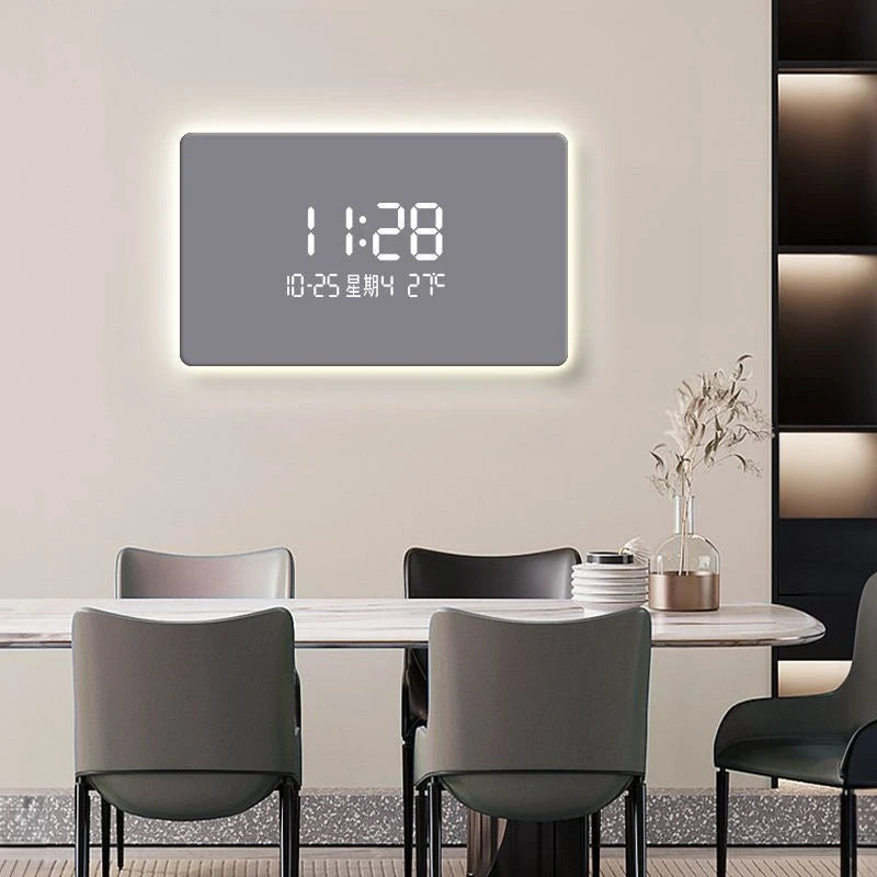 Solid Color Digital LED Wall Clock