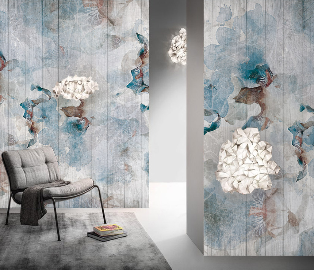 Abstract Floral Wallpaper Murals: Transform Your Space-ChandeliersDecor