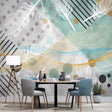 Abstract Green Geometric Wallpaper for Home Wall Decor-ChandeliersDecor.com