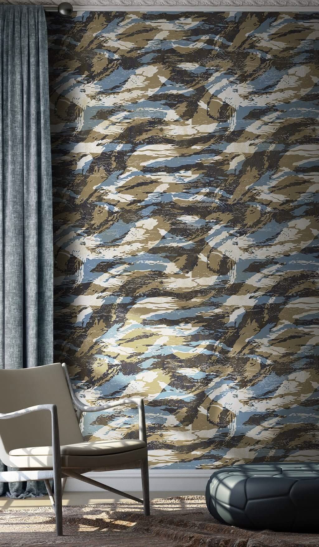 Abstract Inventions Wallpaper Mural-ChandeliersDecor.com