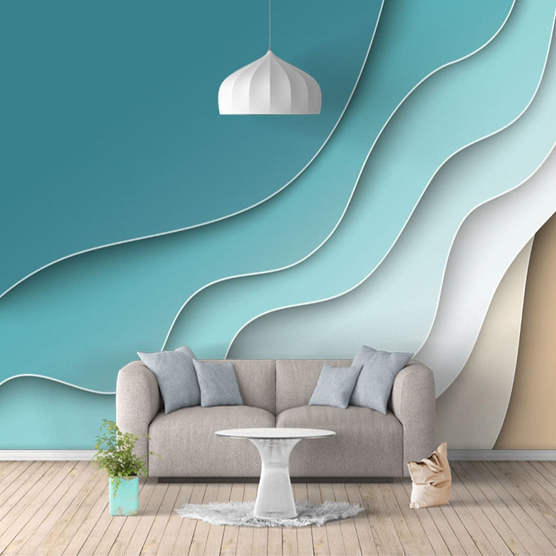 Abstract Line Geometric Wallpaper for Home Wall Decor-ChandeliersDecor