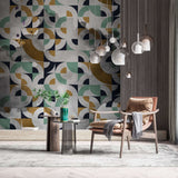 Abstract Moroccan Theme - Living Room Wallpaper Mural-ChandeliersDecor.com