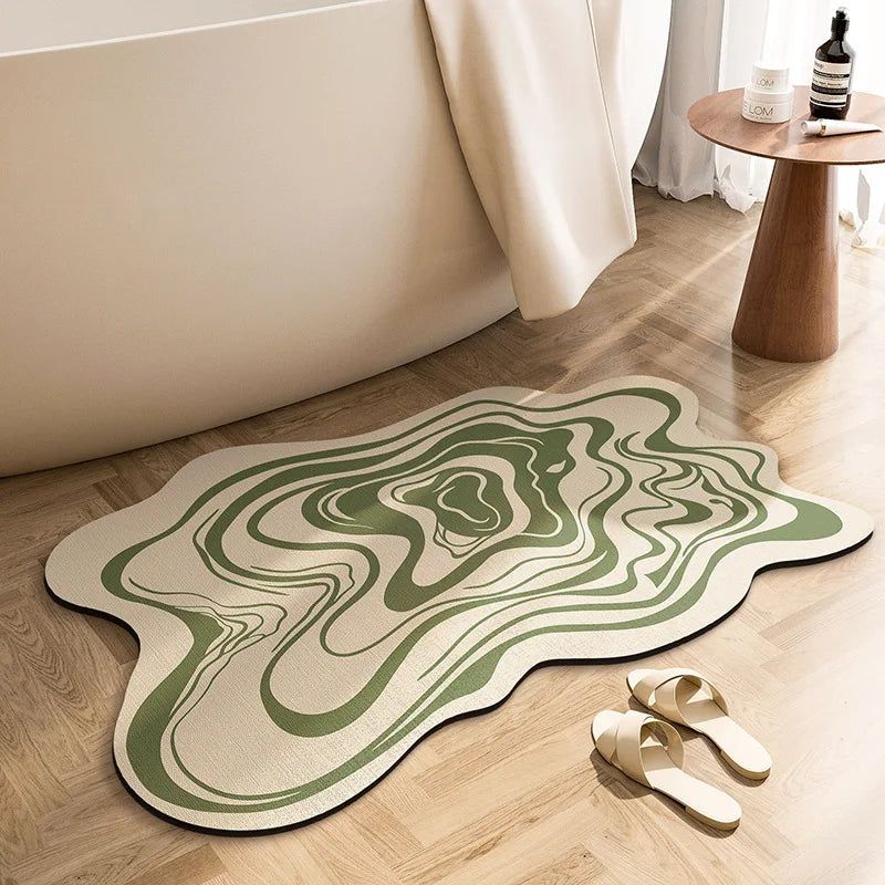 Abstract Ooze Rug: Contemporary Elegance for Stylish Comfort-ChandeliersDecor