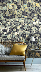 Abstract Pebbles Valley Wallpaper Mural-ChandeliersDecor.com