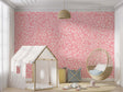 Abstract Pink Girls Room Wallpaper Mural-ChandeliersDecor.com