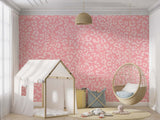 Abstract Pink Girls Room Wallpaper Mural-ChandeliersDecor.com