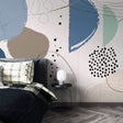 Abstract Shape Spheres - Living Room Wallpaper-ChandeliersDecor.com
