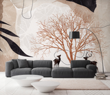 Abstract Tree Wallpaper Murals - Transform Your Space-ChandeliersDecor