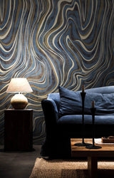 Abstract Wave Swirl Wallpaper Mural-ChandeliersDecor.com
