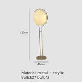 Acrylic Ball Floor Lamp - Illuminating Home Décor-ChandeliersDecor