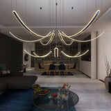 Acrylic Belts Chandelier: Sleek and Stylish Lighting-ChandeliersDecor