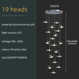 Acrylic Glass Birds Chandelier - Exquisite Lighting Solution-ChandeliersDecor