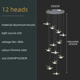 Acrylic Glass Birds Chandelier - Exquisite Lighting Solution-ChandeliersDecor