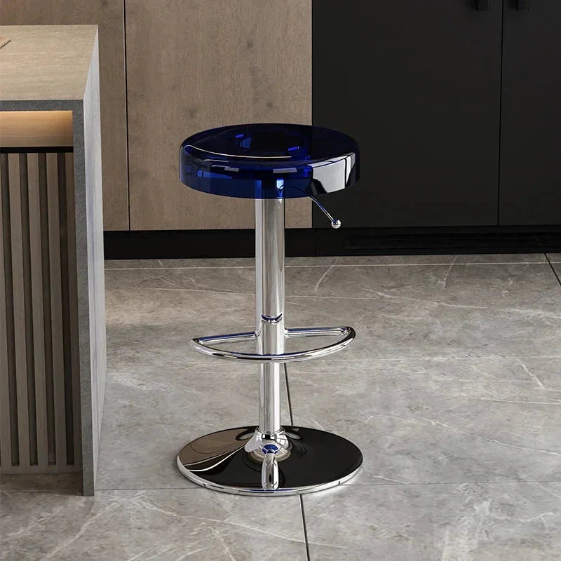 Acrylic High-End Kitchen Island Counter bar Stool-GraffitiWallArt