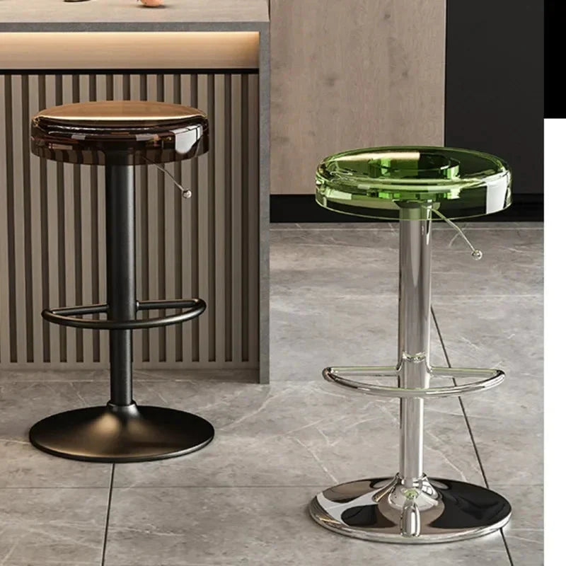 Acrylic High-End Kitchen Island Counter bar Stool-GraffitiWallArt