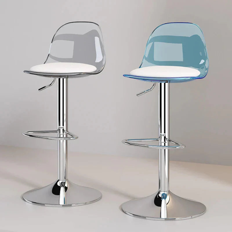 Acrylic Reception Bar Stools for Kitchen Counter-GraffitiWallArt