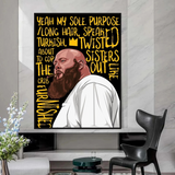 Action Bronson Singer Rapper Canvas Wall Art-ChandeliersDecor