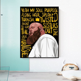 Action Bronson Singer Rapper Canvas Wall Art-ChandeliersDecor