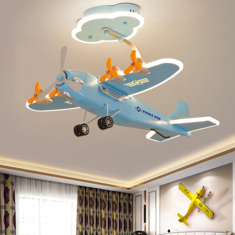 Airplane Air Force One Ceiling Light for Kids Room-ChandeliersDecor