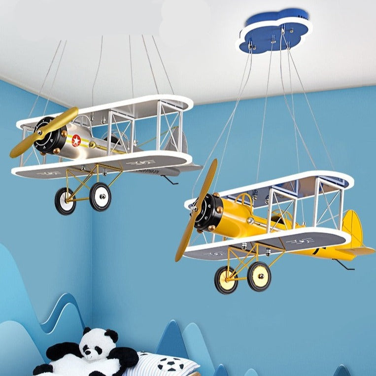 Airplane LED Pendant Light for Kids Nursery-ChandeliersDecor