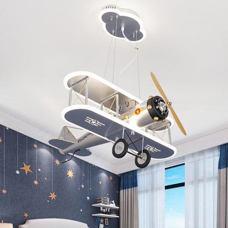 Airplane LED Pendant Light for Kids Nursery-ChandeliersDecor