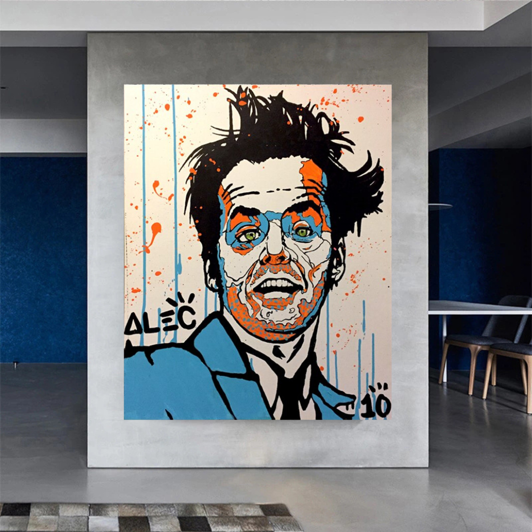 Alec LEGENDS Jack Nicholson Rebels Actor Canvas Wall Art-ChandeliersDecor