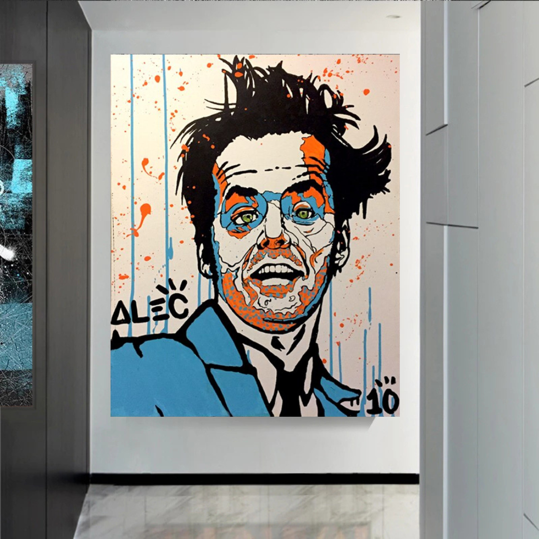 Alec LEGENDS Jack Nicholson Rebels Actor Canvas Wall Art-ChandeliersDecor