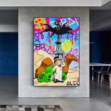 Alec Monopoly Art: Discover Oil Millionaire-ChandeliersDecor