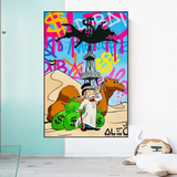 Alec Monopoly Art: Discover Oil Millionaire-ChandeliersDecor