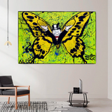 Alec Monopoly Art for Sale: Money Man Got Wings Canvas-ChandeliersDecor