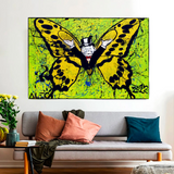 Alec Monopoly Art for Sale: Money Man Got Wings Canvas-ChandeliersDecor