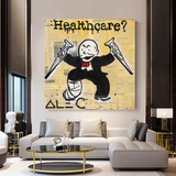 Alec Monopoly Art in Healthcare Medical Newspaper