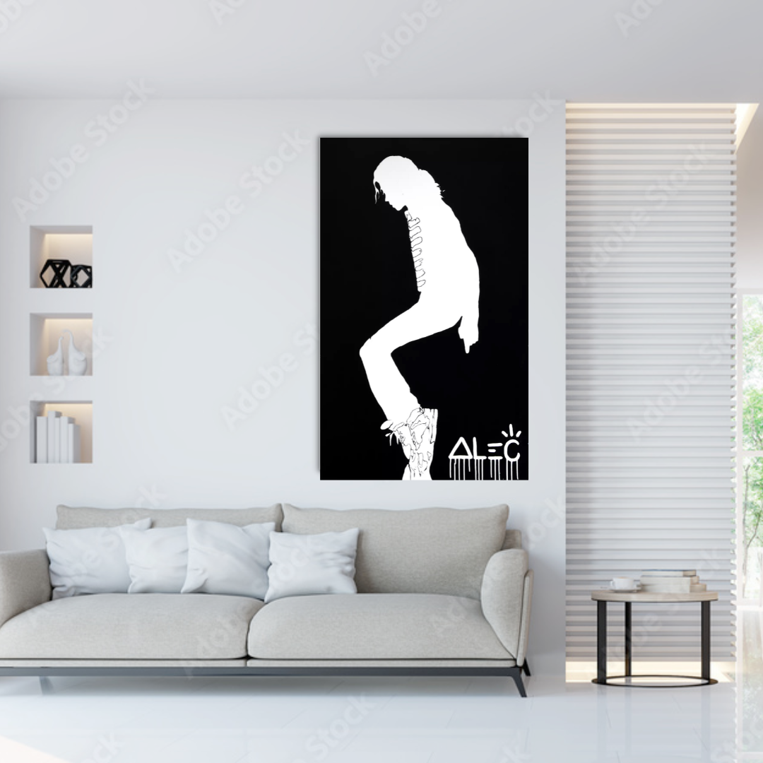 Alec Monopoly Artwork: Expressive Michael Jackson Poster-ChandeliersDecor