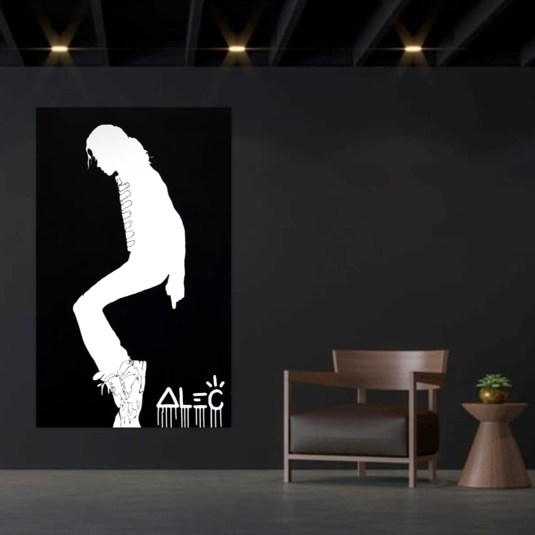 Oeuvre d'Alec Monopoly: Expressif Michael Jackson Poster