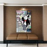 Alec Monopoly ATM Machine Canvas Print-ChandeliersDecor