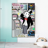 Alec Monopoly ATM Machine Canvas Print-ChandeliersDecor