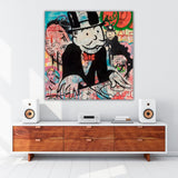 Alec Monopoly DJ Music Canvas Wall Art-ChandeliersDecor