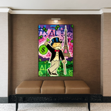 Alec Monopoly Eiffel Tower Canvas Print-ChandeliersDecor