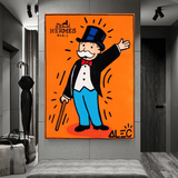 Alec Monopoly Hermes: Magician Art for Unique Wall Decor