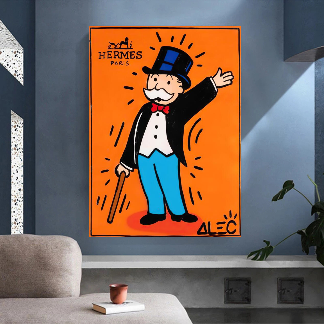 Alec Monopoly Hermes: Magician Art for Unique Wall Decor