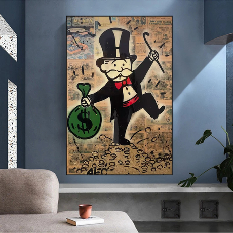 Alec Monopoly Magician Millionaire Art by Money Man