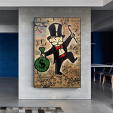 Alec Monopoly Magician Millionaire Art by Money Man