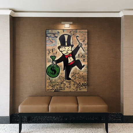 Alec Monopoly Magician Millionaire Art by Money Man