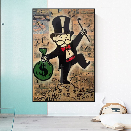 Alec Monopoly Magician Millionaire Art by Money Man