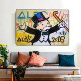 Alec Monopoly Magician Millionaire: Monopoly Poster Art-ChandeliersDecor